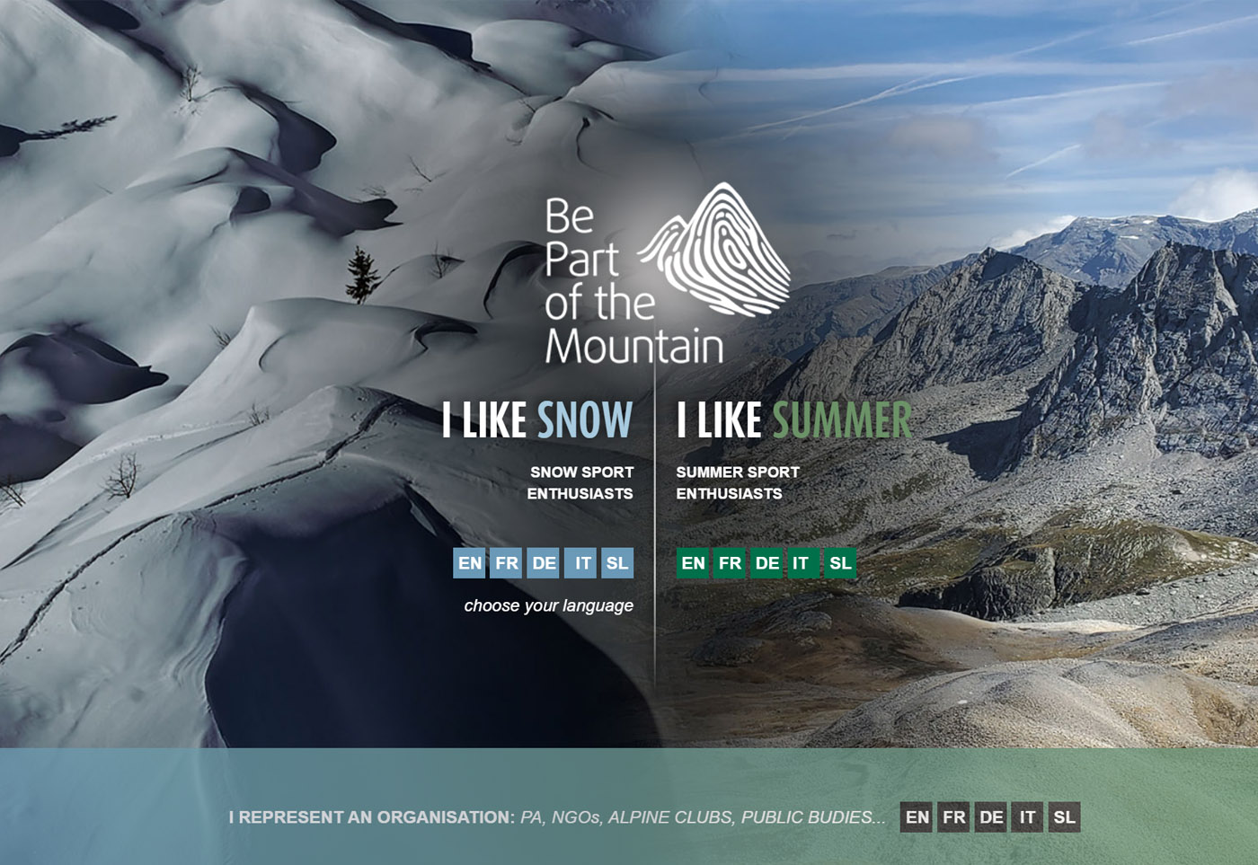 Be part of the mountain